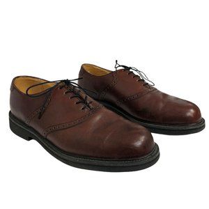 FLORSHEIM Mens 10D Comfortech Brown Leather Dress Shoes Laced